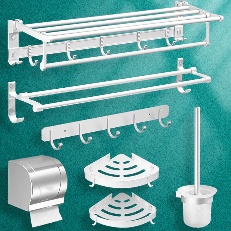 Frendorf | Modernes Badezimmerzubehör Hardware-Set Weißes Metall Badezimmerzubehör Kit