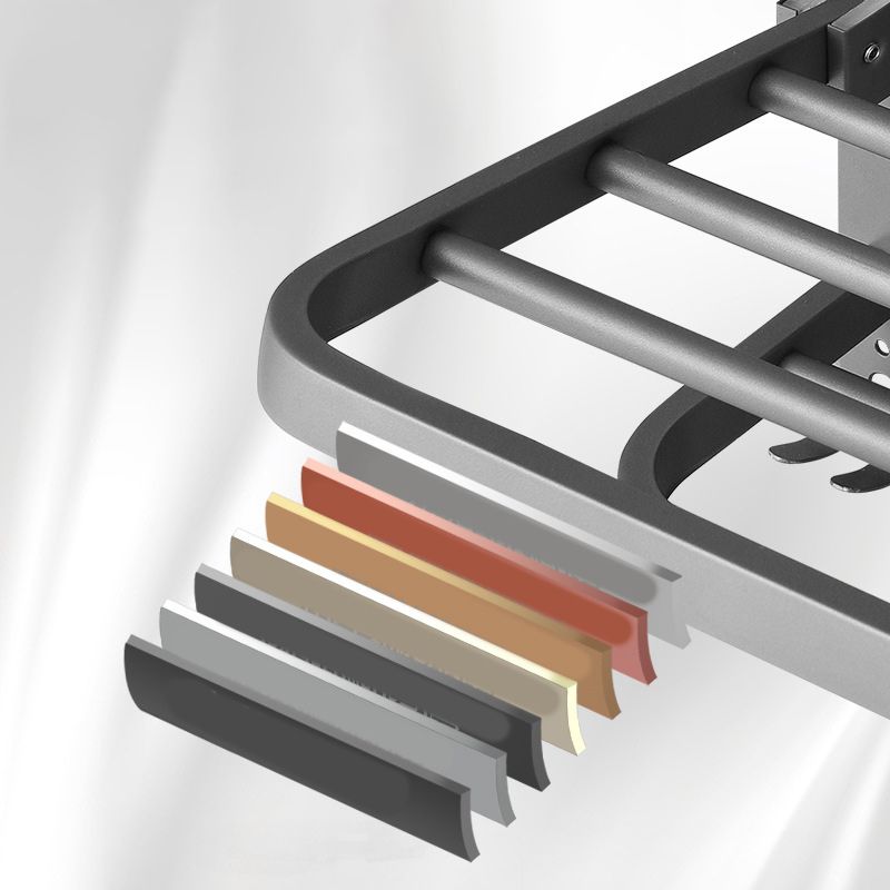 Frendorf | Modernes Badezimmer-Hardware-Set aus Edelstahl Mattgrau Bademantelhaken/Handtuchstange