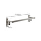 Frendorf | Graues Badezimmer Zubehör Set Zeitgenössischer Stil Aluminium Handtuchstange