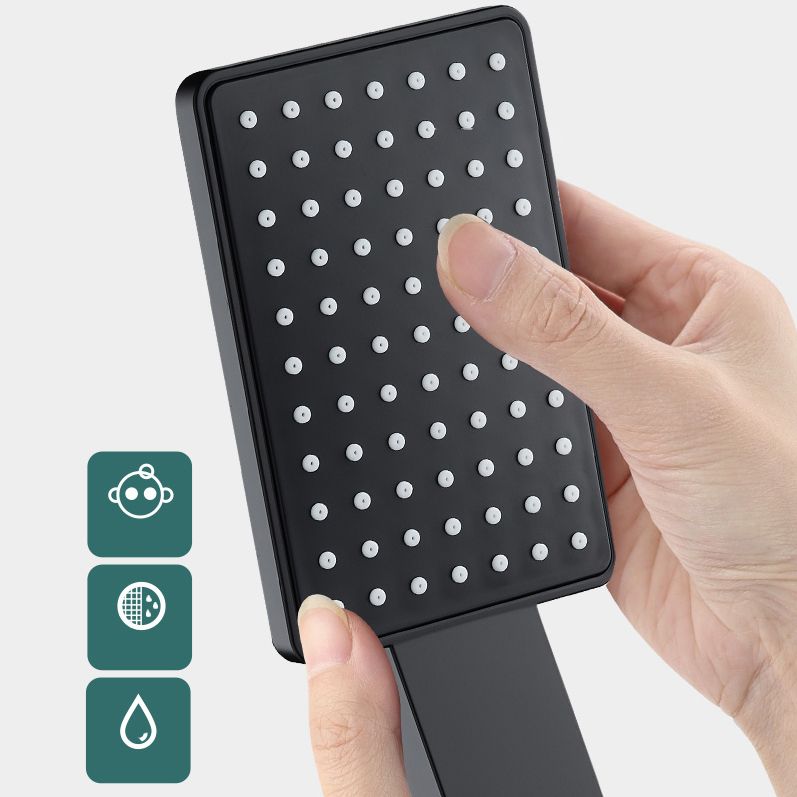 Frendorf | Zeitgenössischer Handheld Supercharged Duschkopf Quadrat Turbo Sprühkopf