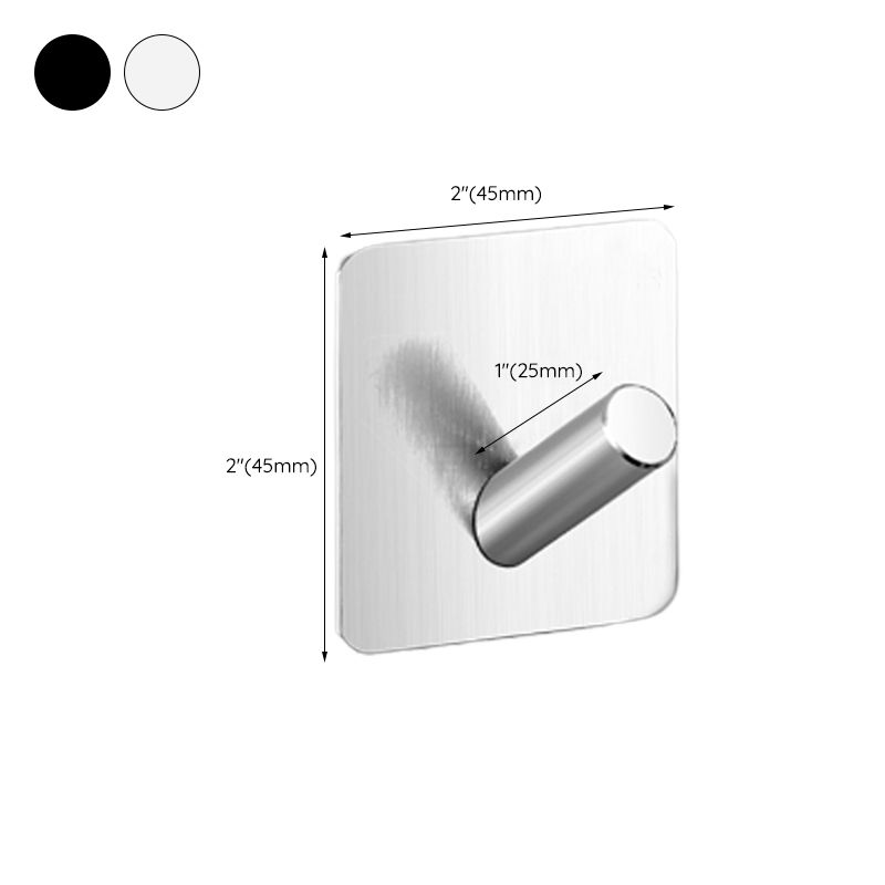 Frendorf | Modernes Badezimmer-Hardware-Set aus Edelstahl Gebürstetes Chrom Handtuchstange/Ring & Bademantel-Haken