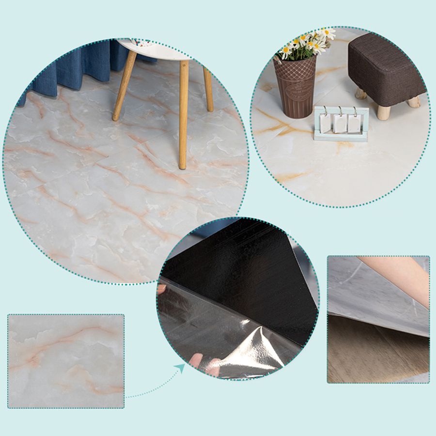 Frendorf | Modern Vinylfliesen aus Kunststoff, selbstklebend, Marmorlook, fade-resistant Fliesenboden