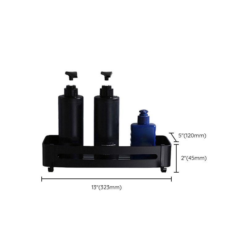 Frendorf | Zeitgemäßes Badezimmerzubehör-Set Schwarze Oberfläche Bademantelhaken/Handtuchring Bar