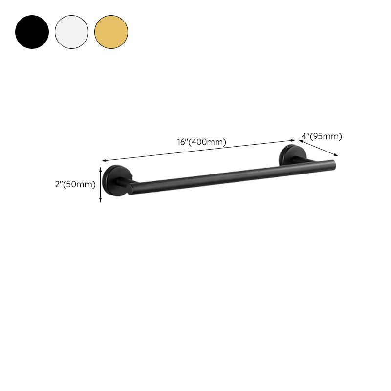 Frendorf | Modernes Badezimmer-Hardware-Set aus Edelstahl Gebürstetes Chrom Handtuchstange/Ring & Bademantel-Haken