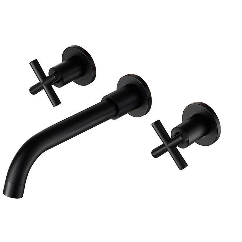 Frendorf | Moderner 1- oder 2-Hand Badezimmer Waschbecken Wasserhahn Rund Wandmontierter Badezimmer Wasserhahn.