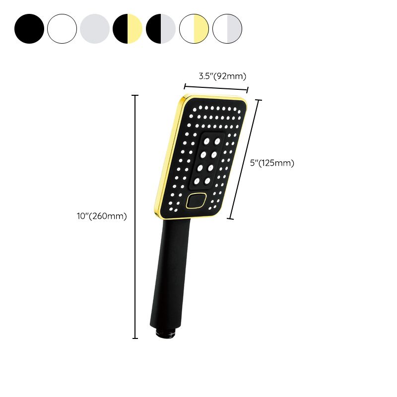 Frendorf | Zeitgenössischer Metall Handheld Duschkopf Quadrat 3 Einstellungen Sprühkopf