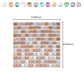 Frendorf | Kunststoff Peel & Stick Mosaikfliese Wasserdichte Peel & Stick Mosaikfliese mit quadratischer Form