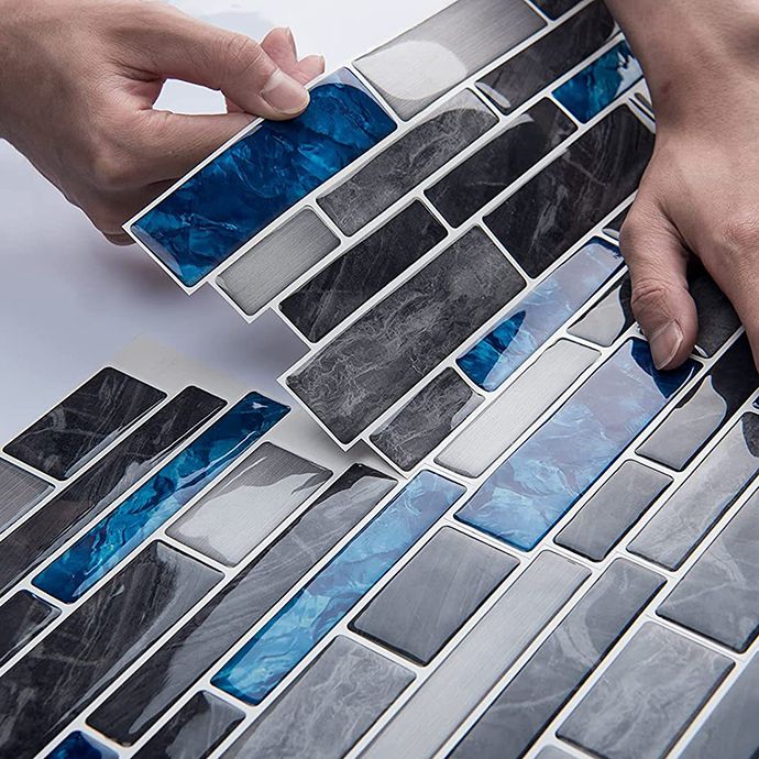 Frendorf | Quadratische Peel-and-Stick-Fliesen Kunststoff Innen Peel & Stick U-Bahn-Fliese