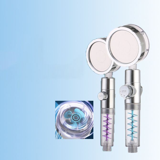 Frendorf | Kreativer Metall Duschkopf Einstellbarer Wasserfluss Runder Handheld Duschkopf