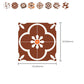 Frendorf | Peel and Stick Vinylboden PVC Muster-Vinylboden mit quadratischem Rand