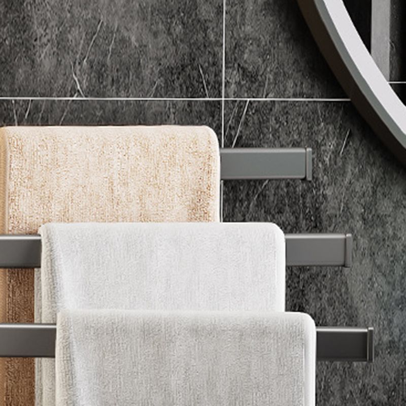 Frendorf | Contemporary Gray Bathroom Accessory Set  Aluminium Handtuchhalter