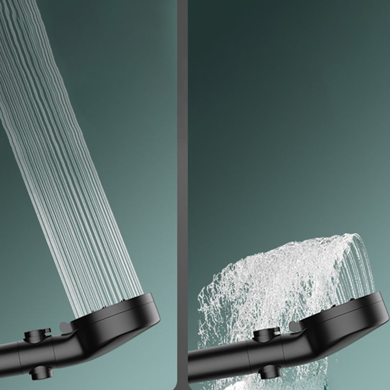 Frendorf | Badezimmer Duschkopf 5-Strahl Rund Handbrause Halter Wandmontage Duschkopf