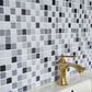 Frendorf | PVC Peel & Stick Mosaikfliese Quadratische Form Mosaikfliesen Tapete
