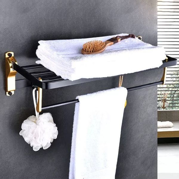 Frendorf | Modernes Badezimmerbeschläge Set Badregal Papierhalter Badezimmer Zubehörset