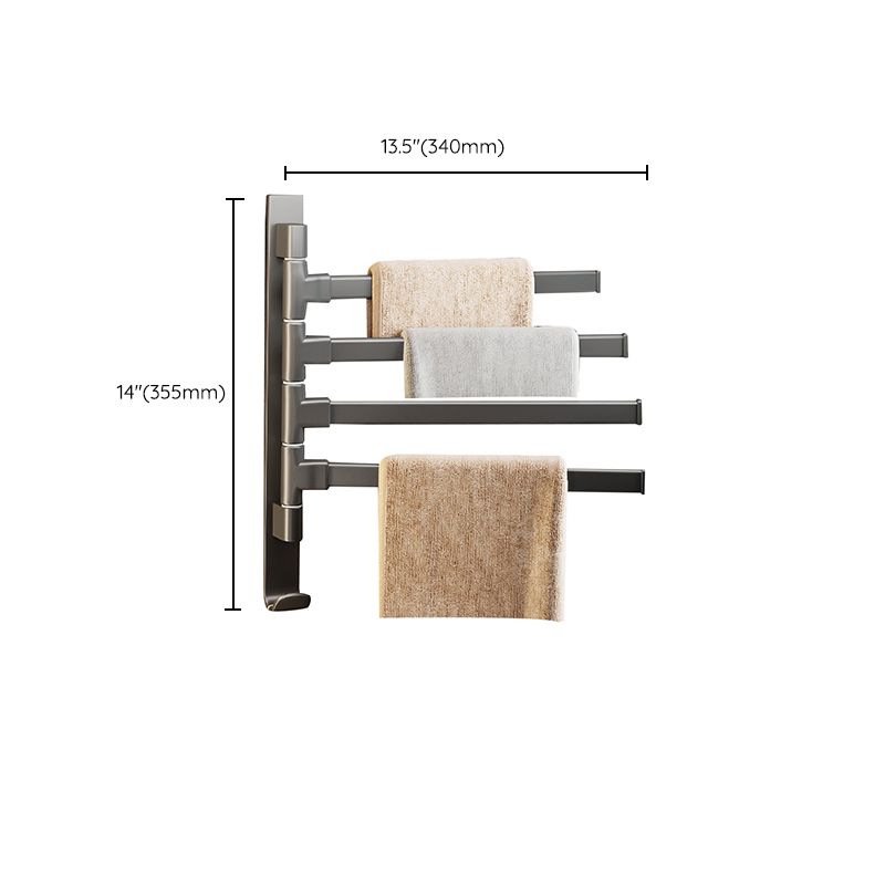 Frendorf | Contemporary Gray Bathroom Accessory Set  Aluminium Handtuchhalter