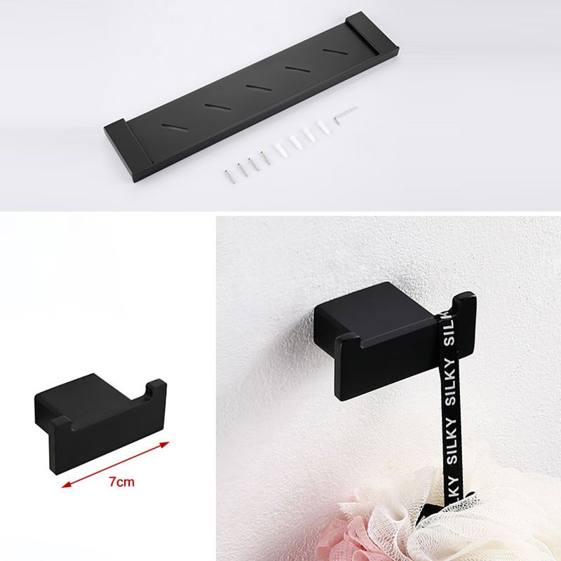 Frendorf | Traditionelles Badezimmerzubehör Hardware-Set in schwarzem Metall