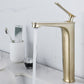 Frendorf | 1 Griff Vollkupfer Badezimmer Waschbecken Wasserhahn Nordic Modern Vanity Wasserhahn mit Abfluss