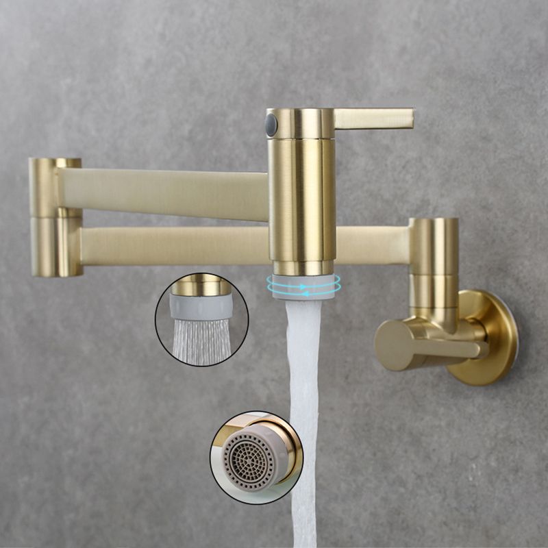 Frendorf | 1-Handgriff gebürstetes Nickel weit verbreiteter Wasserhahn 1 Loch wandmontierter Badezimmer Wasserhahn mit Messing