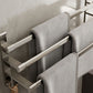 Frendorf | Graues Badezimmer Zubehör Set Zeitgenössischer Stil Aluminium Handtuchstange
