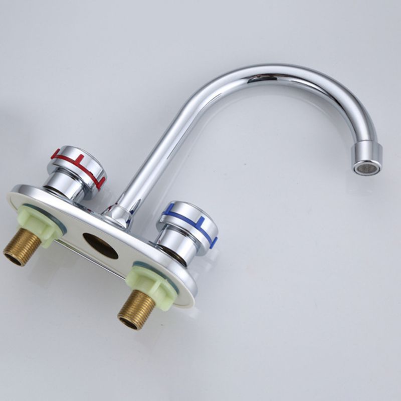 Frendorf | 1oder2-Griff Gebürstetes Nickel Weitverbreiteter Wasserhahn 2 Loch Center Set Waschbecken Wasserhahn