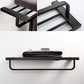 Frendorf | Traditionelles Badezimmerzubehör Hardware-Set in schwarzem Metall