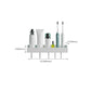 Frendorf | 2-teiliges modernes Badezimmer-Accessoire-Set Weiß rechteckiges Badregal