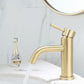 Frendorf | Deck Mounted Roman Tub Faucet Low Arc Tub Faucet Set in Gold