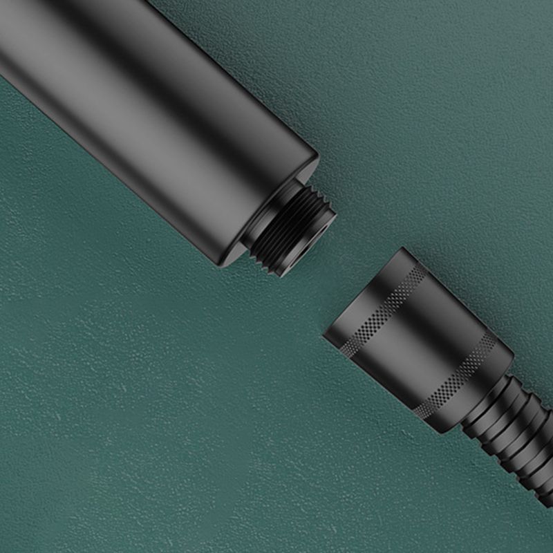 Frendorf | Badezimmer Duschkopf 5-Strahl Rund Handbrause Halter Wandmontage Duschkopf