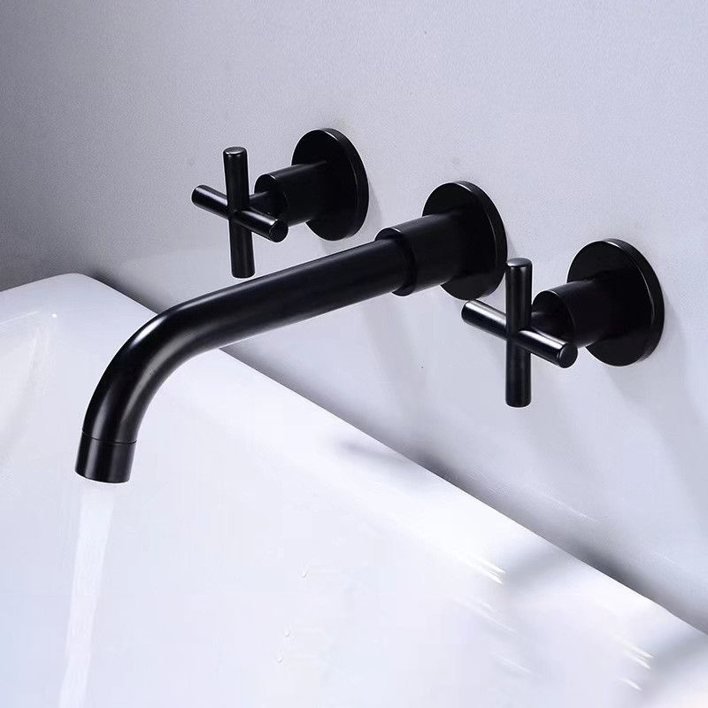 Frendorf | Moderner 1- oder 2-Hand Badezimmer Waschbecken Wasserhahn Rund Wandmontierter Badezimmer Wasserhahn.