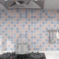 Frendorf | Moderne wasserdichte Mosaikfliese glatte Peel-and-Stick-Rückwandfliese für die Küche