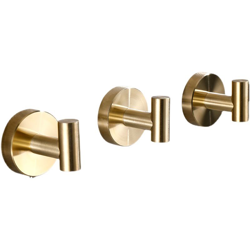 Frendorf | Modernes Badezimmerzubehör-Set Metall Kleiderhaken in poliertem Chrom/Gold