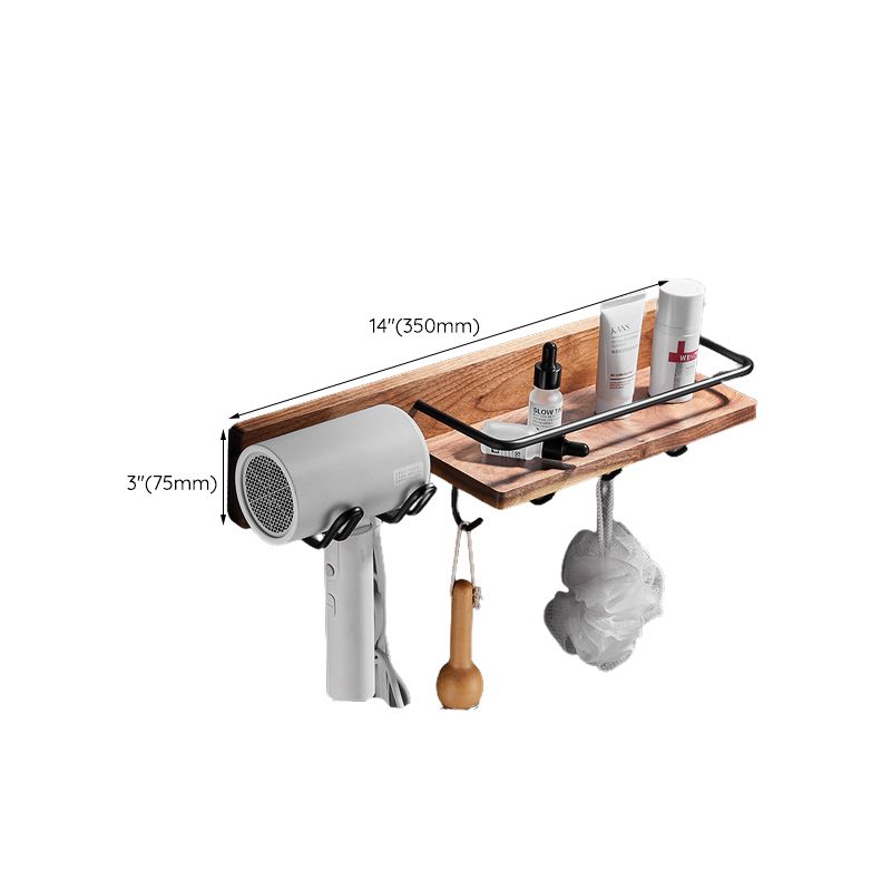 Frendorf | Holz- & Aluminium Badezimmerset Braun Badezimmerzubehörset