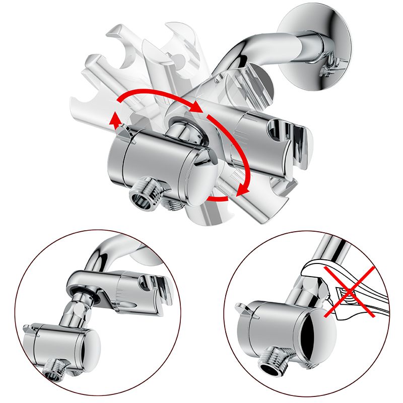 Frendorf | Zeitgenössische Dusche Kombi Doppel-Duschkopf Chrom Deckenmontierter runder Duschkopf