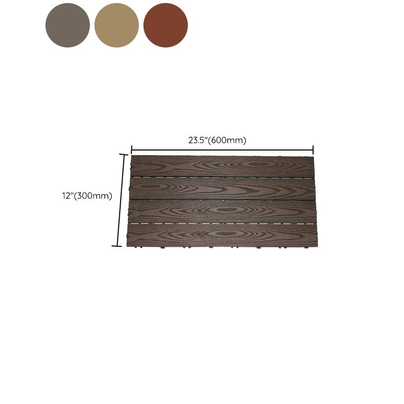 Frendorf | 12" X 24" Deck/Pflaster Bodenfliesen 4-Slat Bodenbrettfliesen