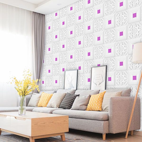 Frendorf | Modernes Zinn-Rückwandverkleidung Glatte Wand Decke XPE Baumwolle Set von 1