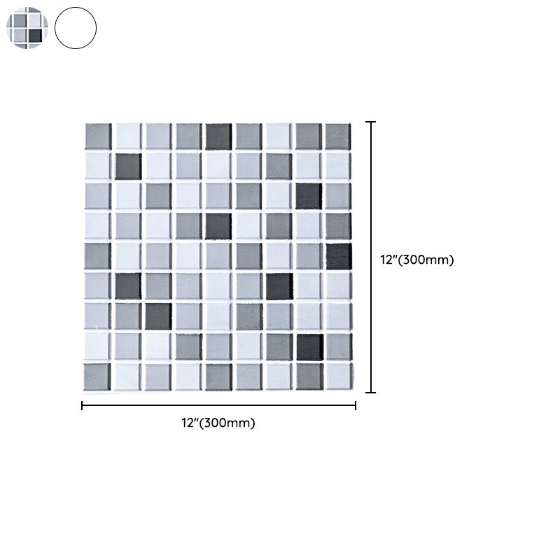 Frendorf | PVC Peel & Stick Mosaikfliese Quadratische Form Mosaikfliesen Tapete