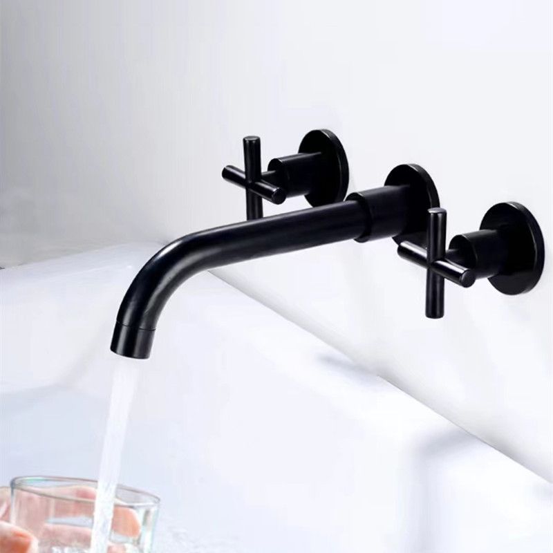 Frendorf | Moderner 1- oder 2-Hand Badezimmer Waschbecken Wasserhahn Rund Wandmontierter Badezimmer Wasserhahn.