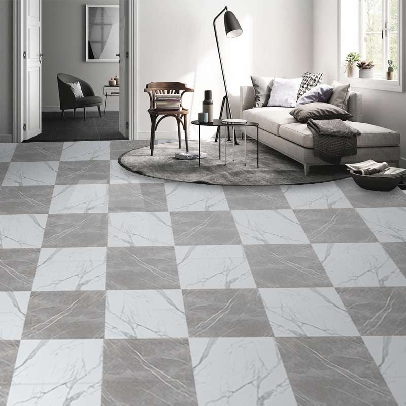 Frendorf | Peel and Stick Vinylboden Hochglanz PVC Bodenbelag mit quadratischer Kante