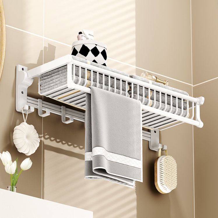 Frendorf | Modernes Stil Badezimmerzubehörset mit Badregal/Handtuchhalter/Toilettenbürste in Weiß
