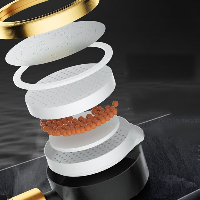 Frendorf | Modern Metall Handbrause in Schwarz Wasser effizientes runder Duschkopf