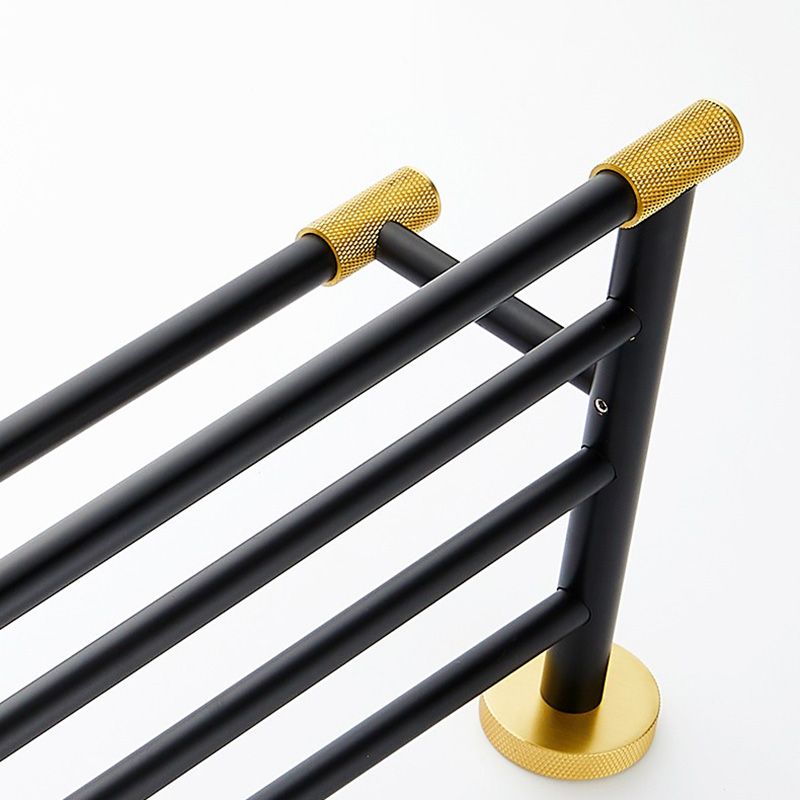 Frendorf | 5-teiliges modernes Badezimmerzubehör Set aus schwarzem Messing Badezimmerhardware