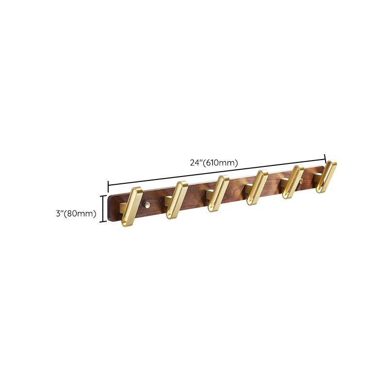 Frendorf | Holz- und Aluminium-Badehardware-Set Goldenes Badezimmerzubehör-Set