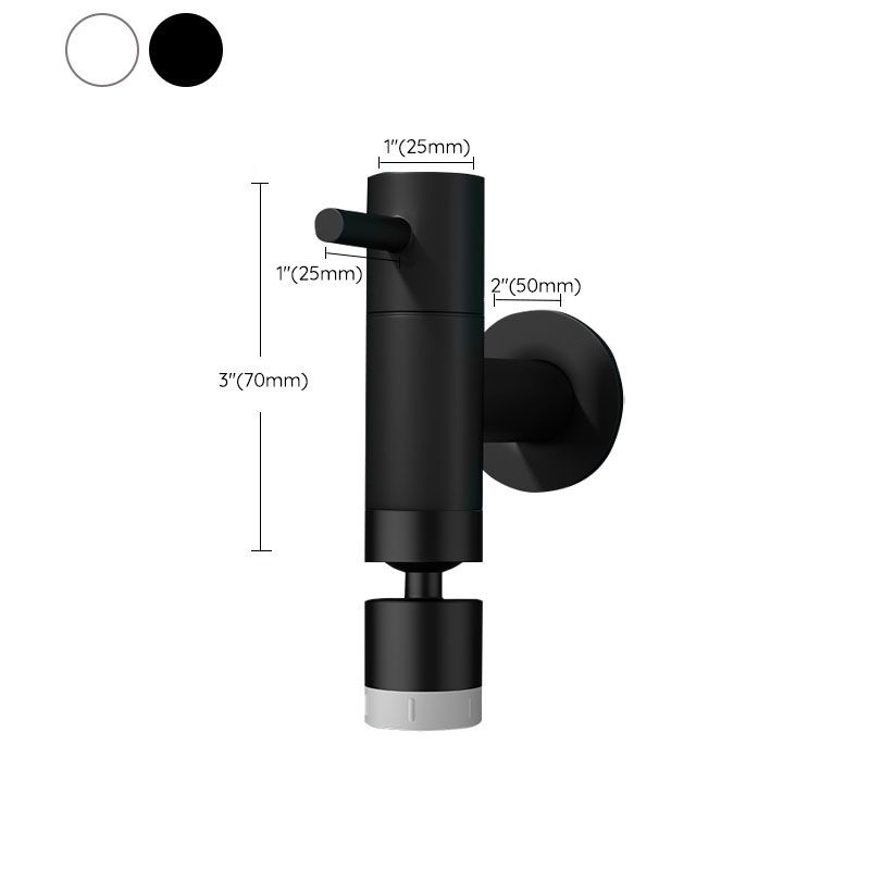 Frendorf | Zeitgenössischer Wandmontierter Badezimmer Wasserhahn Einloch Solides Messing Rundhahn