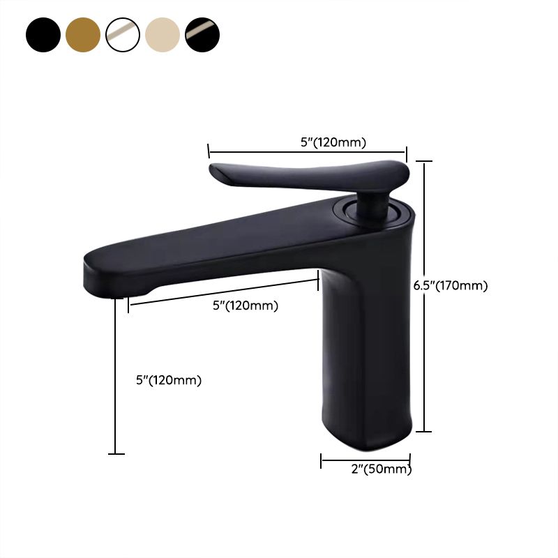 Frendorf | 1 Griff Vollkupfer Badezimmer Waschbecken Wasserhahn Nordic Modern Vanity Wasserhahn mit Abfluss