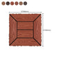 Frendorf | 12" X 12" PVC 6-Slat Quadrat Patio Fliesen Schnappfit Installation Außenbodenfliesen