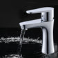 Frendorf | Basic Metall Waschbecken Wasserhahn Silber Badezimmer Wasserhahn mit Hebelgriff
