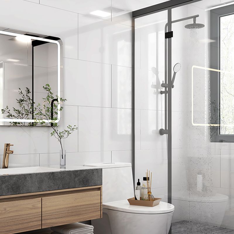 Frendorf | Badezimmer Mosaikfliese Marmorprint Abzieh- und Aufklebe-Rückwandfliese