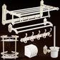 Frendorf | Traditionelles Badzubehör Set Weiß Badezimmeraccessoires Hardware Set
