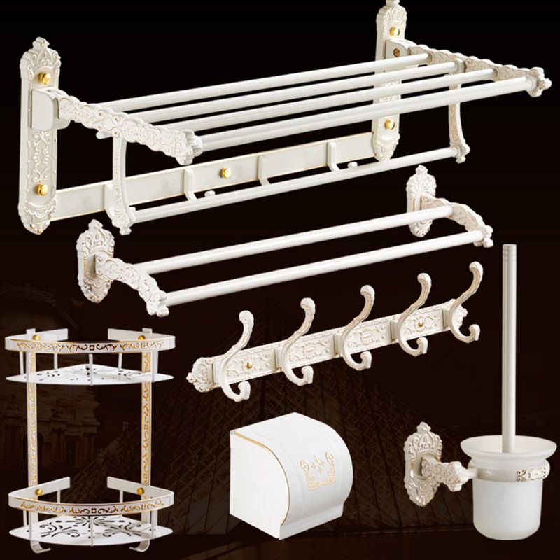 Frendorf | Traditionelles Badzubehör Set Weiß Badezimmeraccessoires Hardware Set