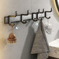 Frendorf | Zeitgenössisches Badzubehör-Set Matte Black Badezimmer-Set mit Bademantelhaken/Handtuchstange
